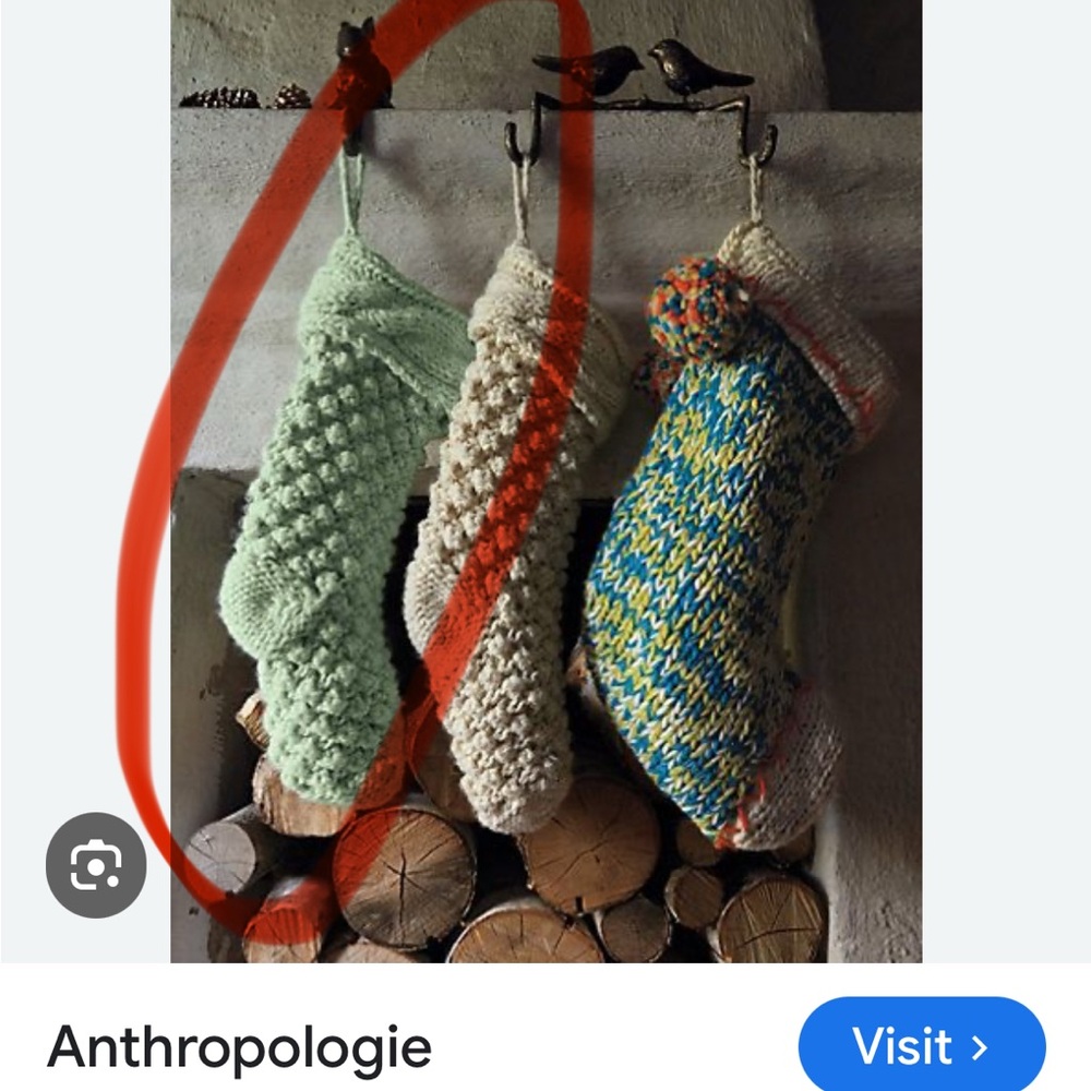 IN SEARCH OF THIS BLUE ANTHRO STOCKING